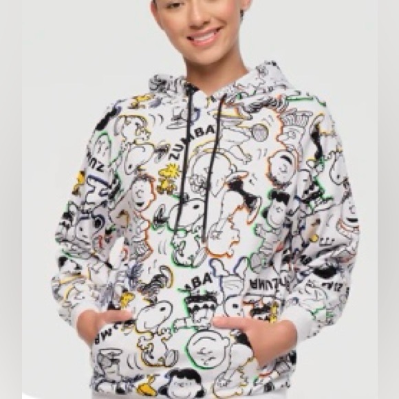 Zumba Fitness Jackets & Blazers - ZUMBA Peanuts Collection Print Hoodie